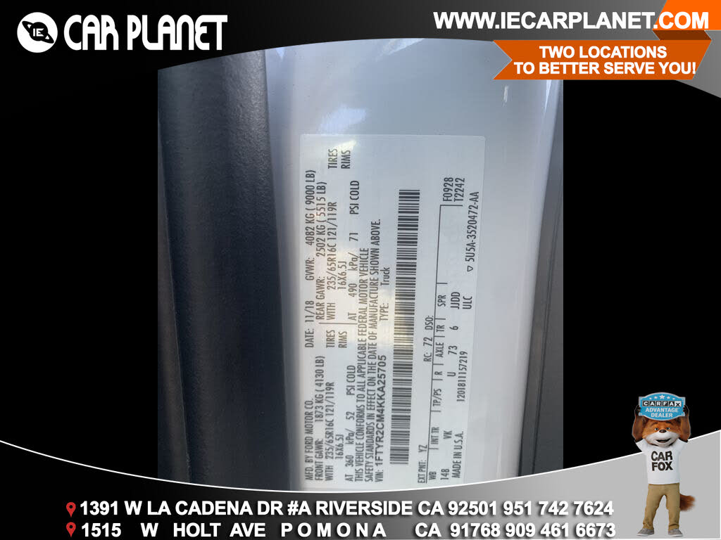 2019 Ford Transit Cargo 250 Medium Roof LWB RWD with Sliding Passenger-Side Door for sale in Riverside, CA – photo 31