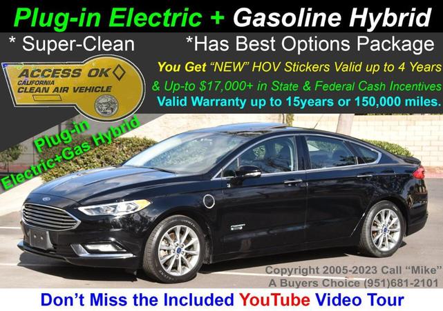 2017 Ford Fusion Energi Titanium for sale in Riverside, CA