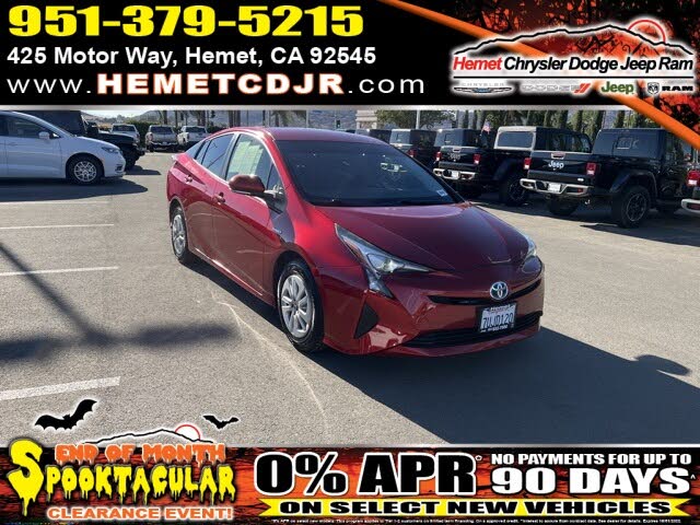 2016 Toyota Prius Two FWD for sale in Hemet, CA