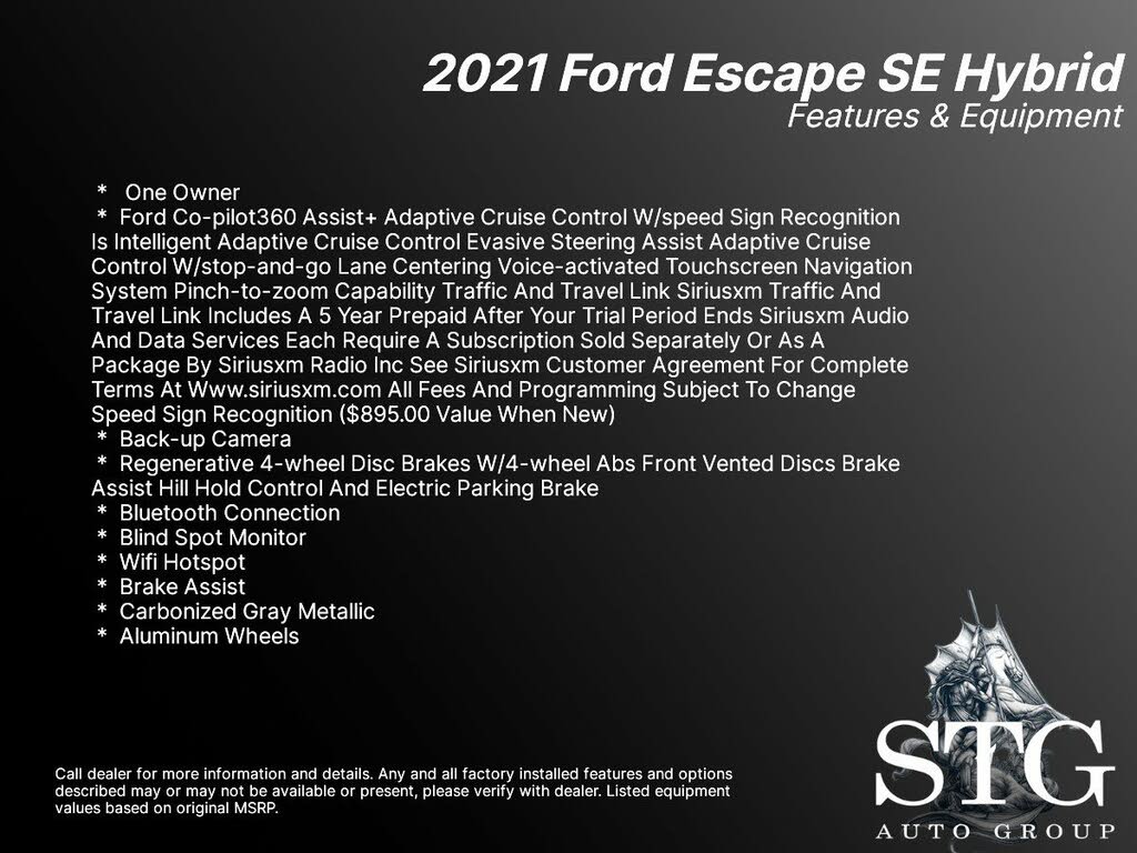 2021 Ford Escape Hybrid SE FWD for sale in Montclair, CA – photo 2