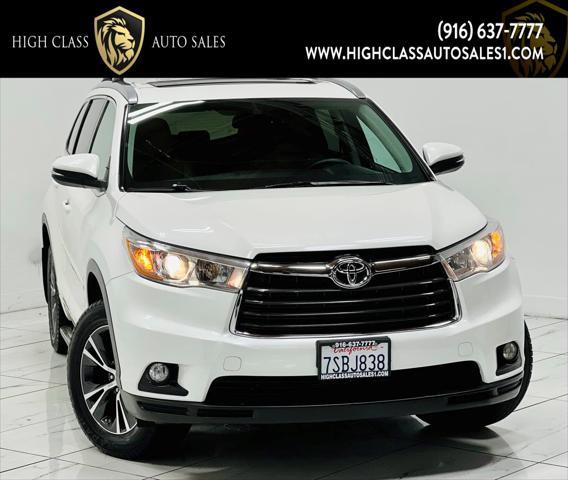 2016 Toyota Highlander XLE for sale in Rancho Cordova, CA